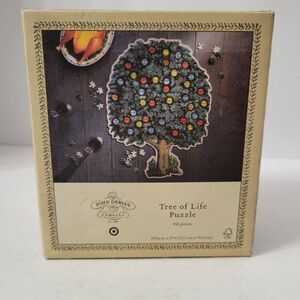 NEW John Derian Tree of Life Jigsaw Puzzle 453 Pieces Vintage Art Shaped 20x27
